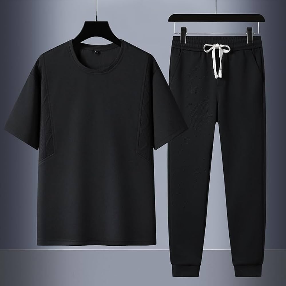 T-Shirts & Trousers🔥 Charcoal Black 🔥