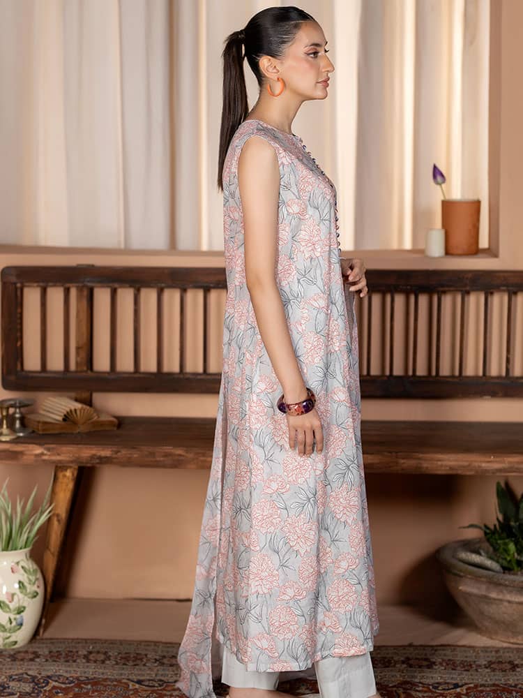 3-Pieces Unstitched Digital Printed Lawn Suit