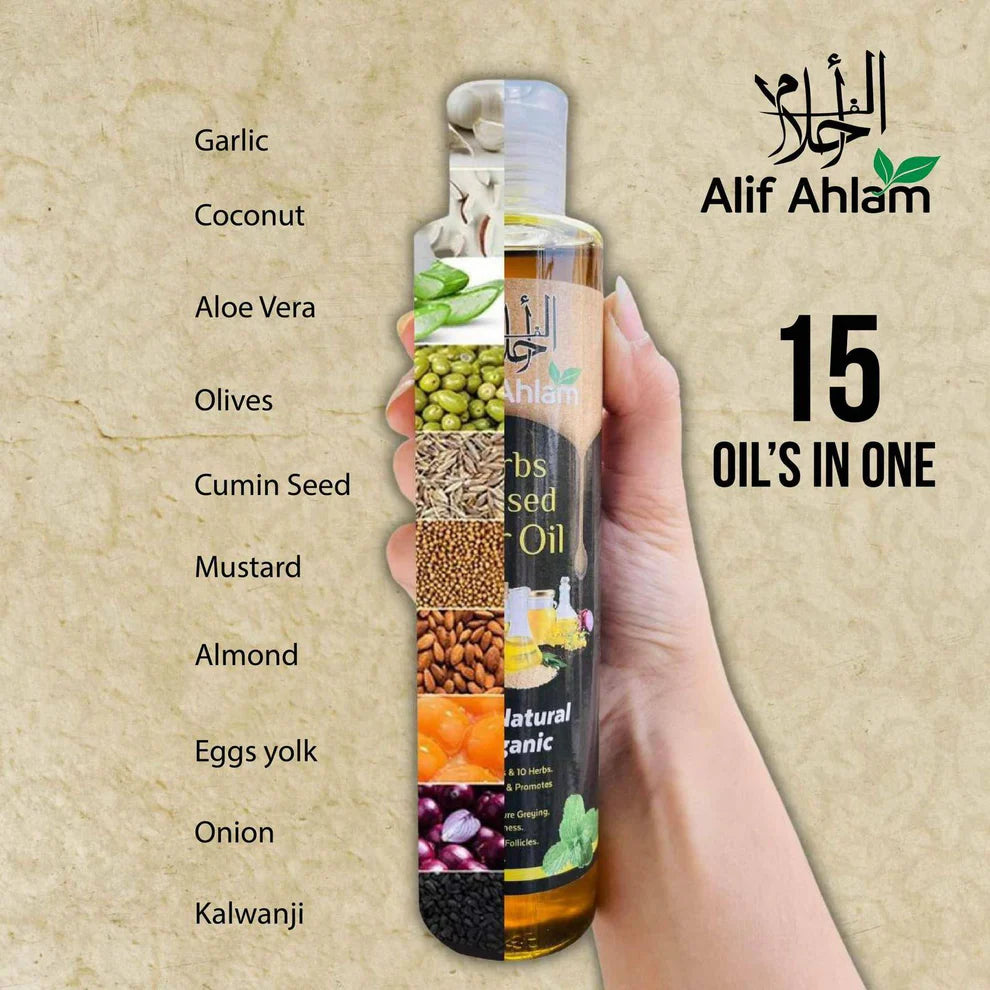 Alif Ahlam Herbs Infused Hair Oil🔥Limited Stock🔥