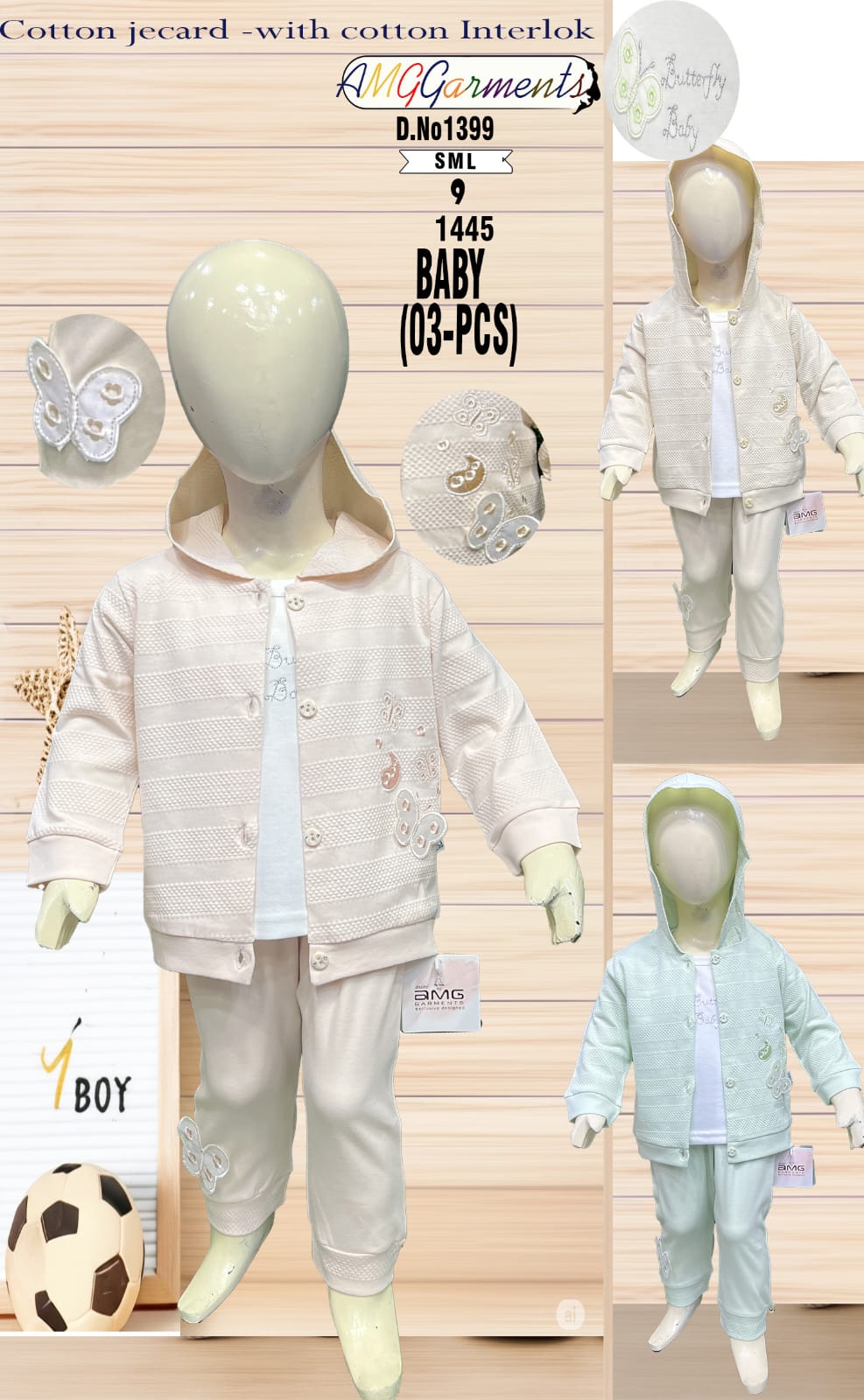 3 Piece Baby Outfit Set