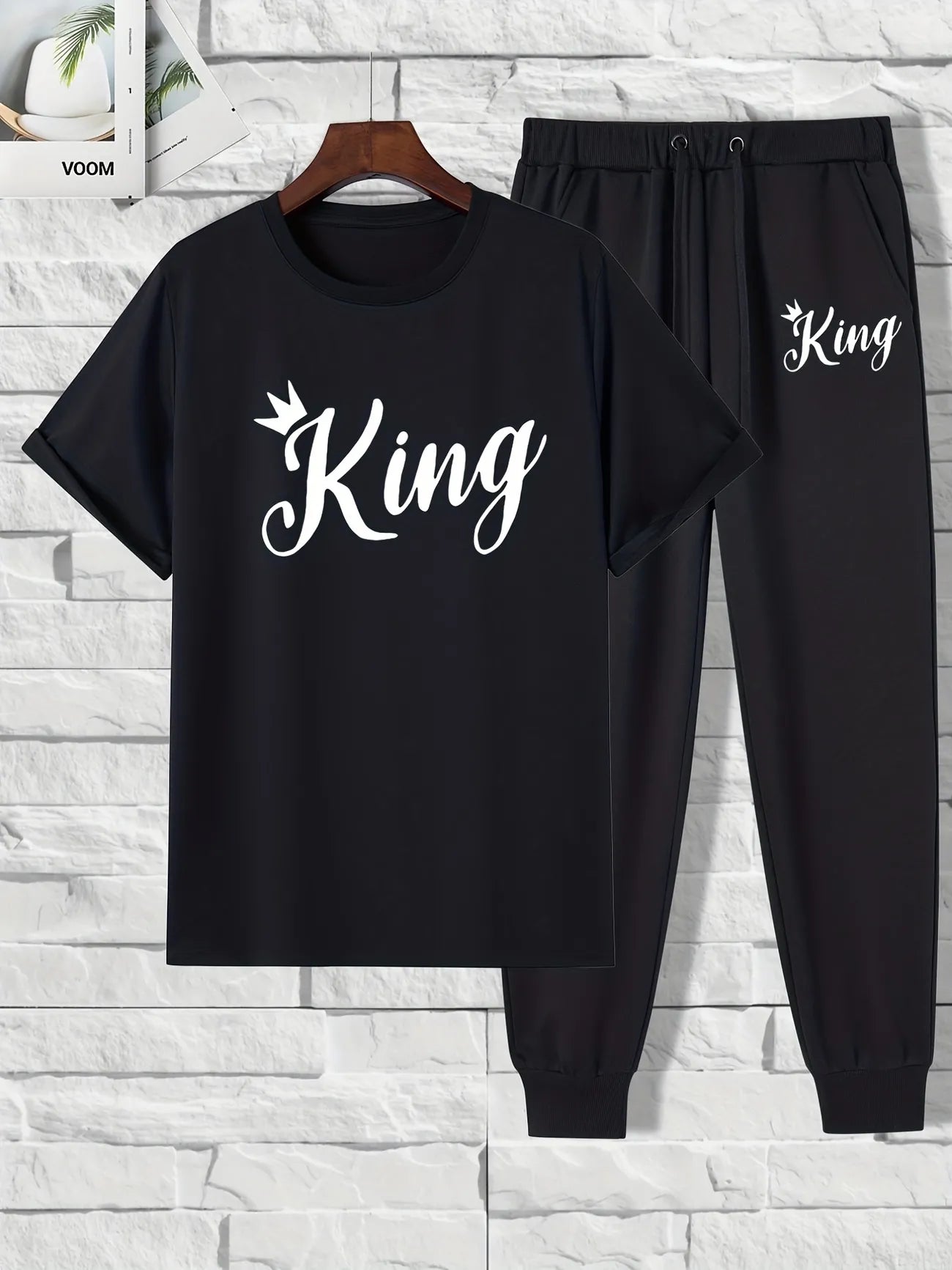 Mens Summer Pants + T-Shirt Set