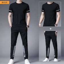 Mens Summer Pants + T-Shirt Set