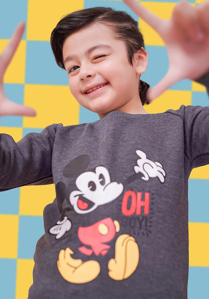 Fleece Printed Sweatshirt